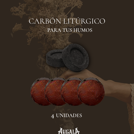 CARBONES LITÚRGICOS PARA SAHUMERIO x4
