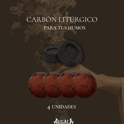 CARBONES LITÚRGICOS PARA SAHUMERIO x4