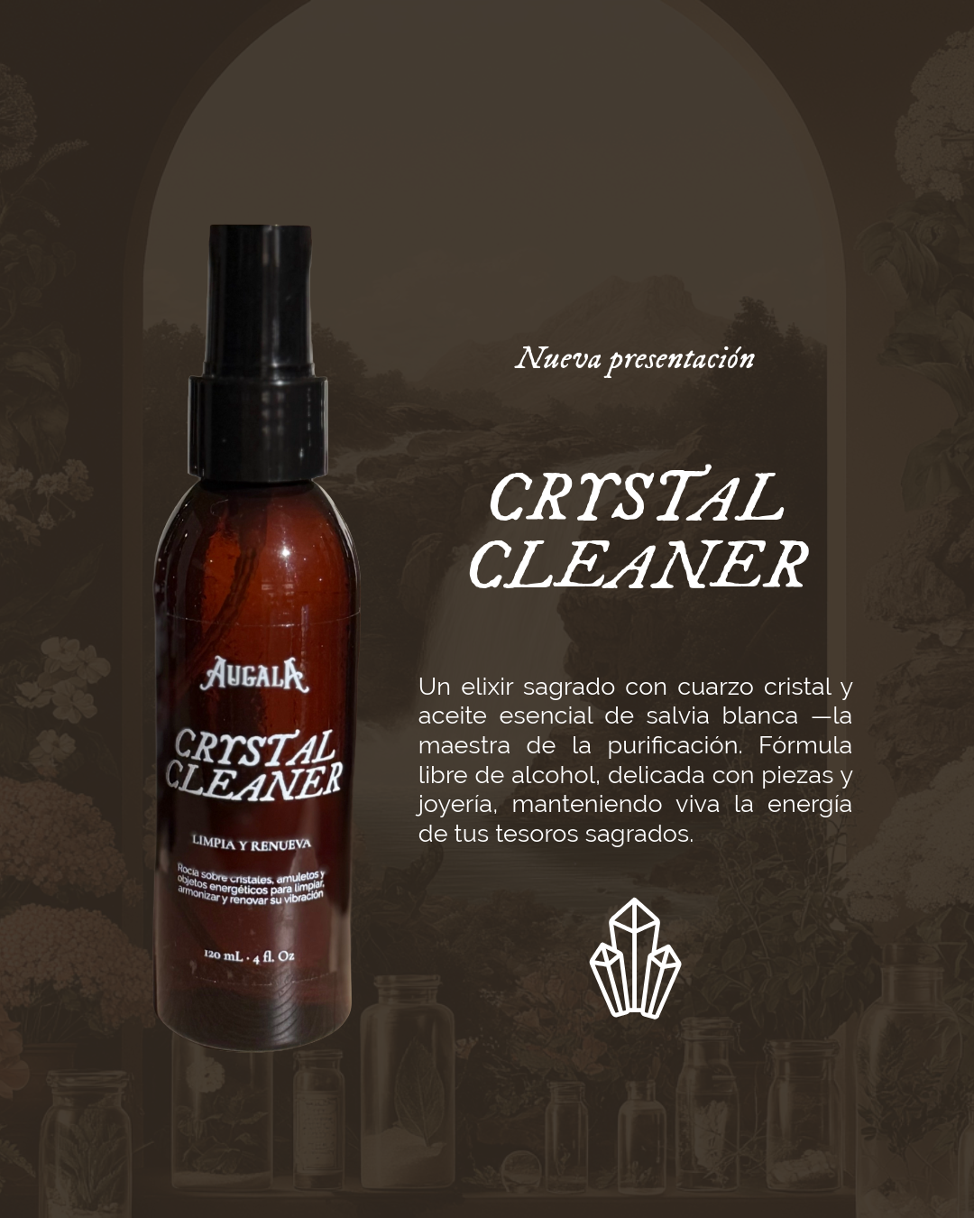 CRYSTAL CLEANER - LIMPIADOR DE CRISTALES