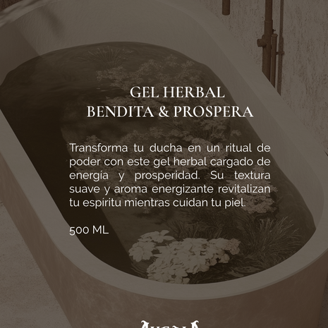 GEL DE DUCHA HERBAL BENDITA & PROSPERA PARA BAÑO