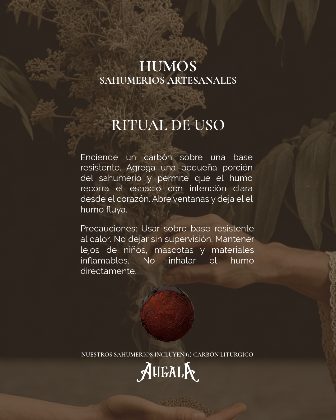 HUMO SERENO SAHUMERIO ARTESANAL