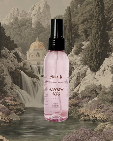 SPRAY LINOS AMORE MIO AROMA ROSA Y CUARZO ROSA