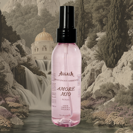 SPRAY LINOS AMORE MIO AROMA ROSA Y CUARZO ROSA
