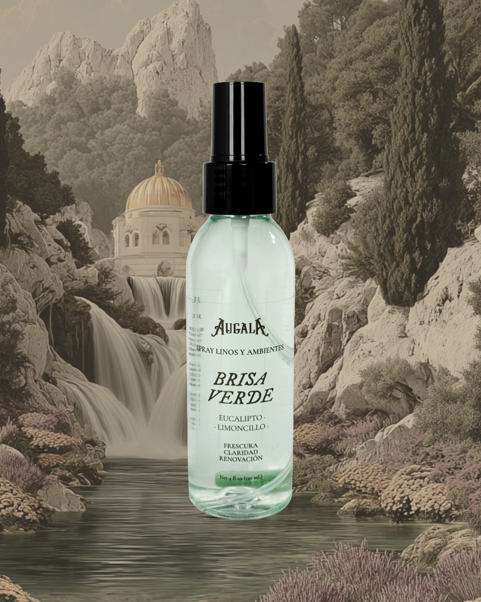 SPRAY LINOS BRISA VERDE AROMA EUCALIPTO Y LIMONCILLO CON CUARZO JADE