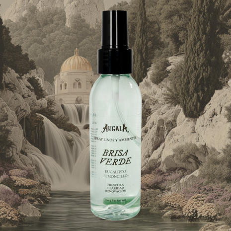 SPRAY LINOS BRISA VERDE AROMA EUCALIPTO Y LIMONCILLO CON CUARZO JADE