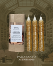 VELAS SAGRADAS DE ARMONÍA CUBIERTAS DE PALO SANTO PARA INTENCIONAR